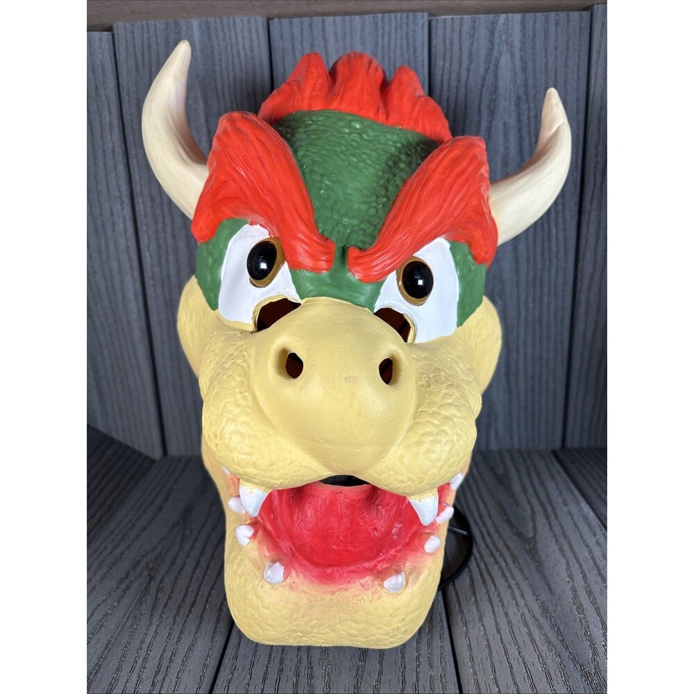 RARE Super Mario Bowser Latex / Rubber Halloween Mask 12"